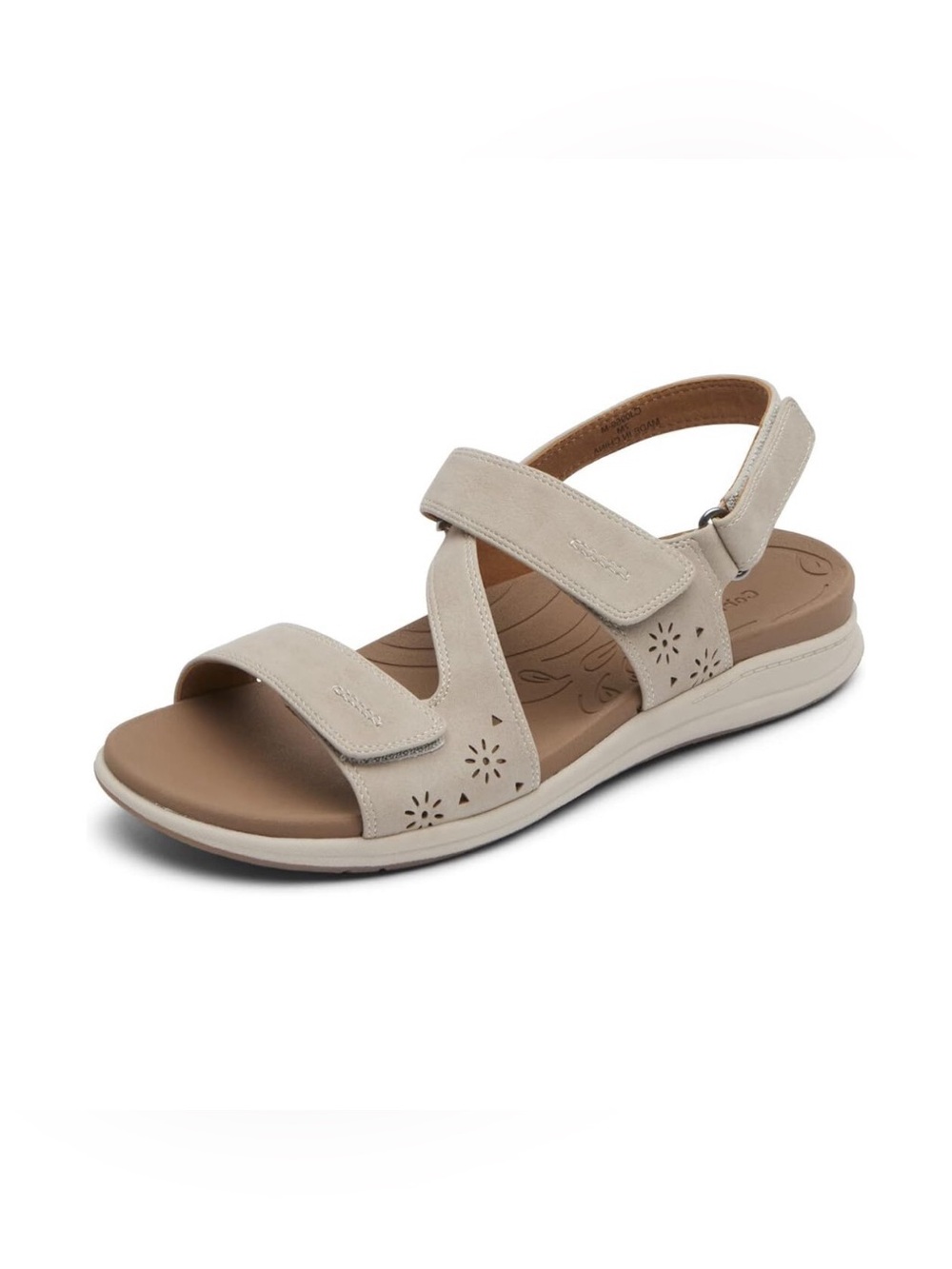Cobb Hill Tala Assymetrical Strap Pewter Sandals